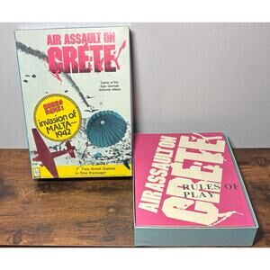 Air Assault on Crete German Air Attack / Invasion of Malta Avalon Hill Game 1977